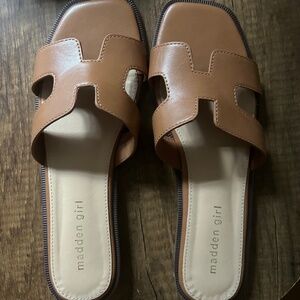 Women's Madden Girl Hailey Sandals Brown 8